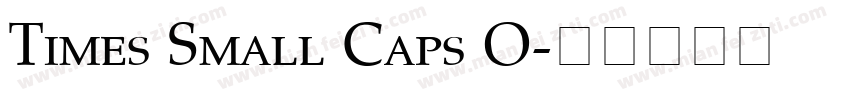 Times Small Caps O字体转换